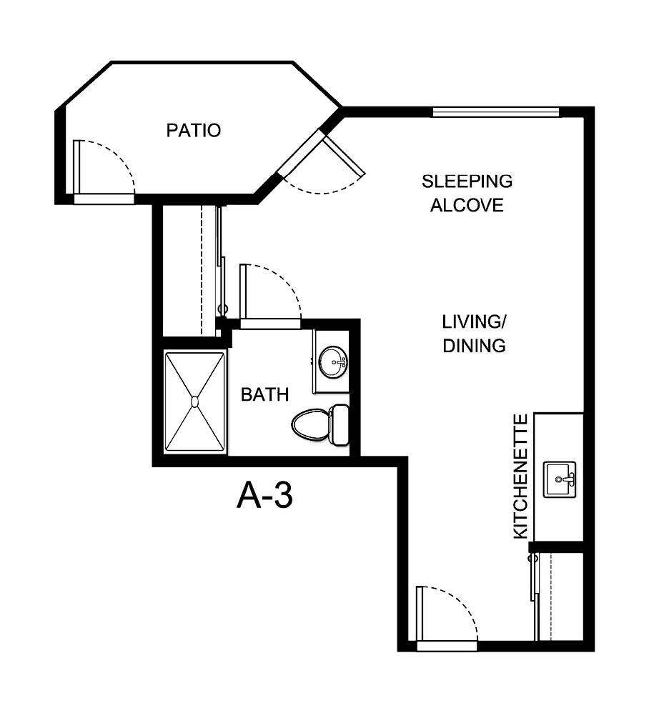 Oak floor plan