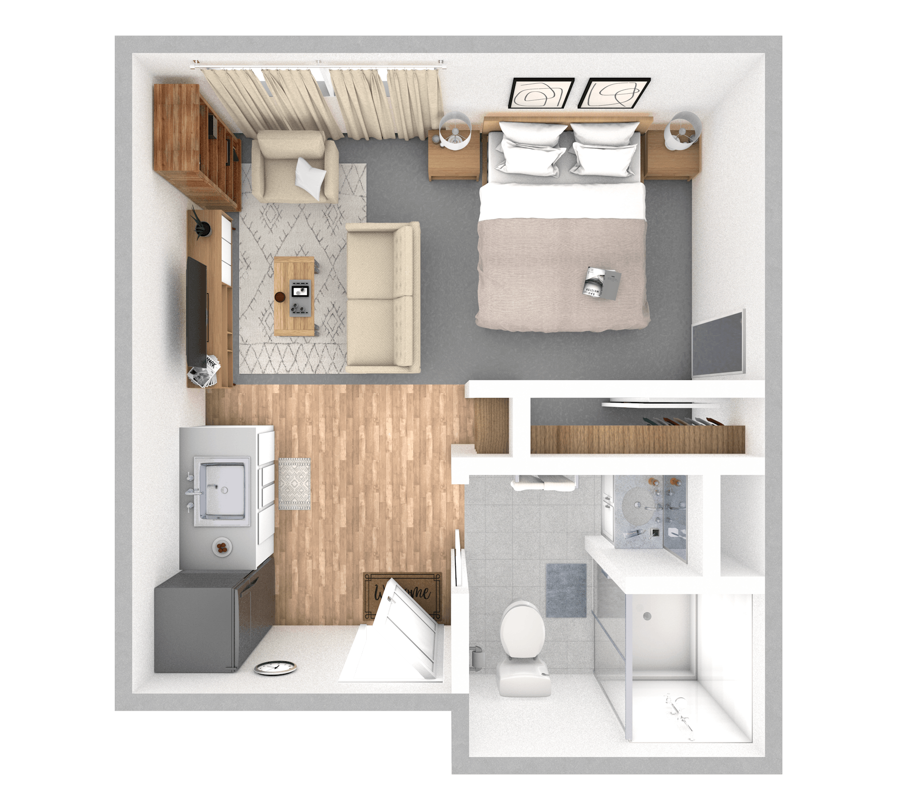 Oak floor plan