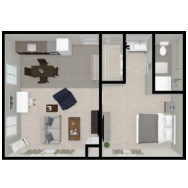 Maple (Assisted Living) floor plan