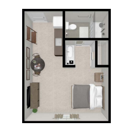 Oak floor plan
