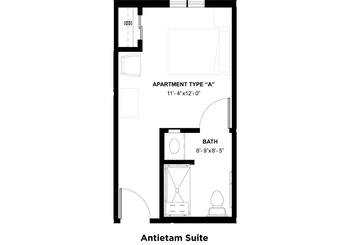 Antietam Suite floor plan