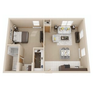 Oak floor plan